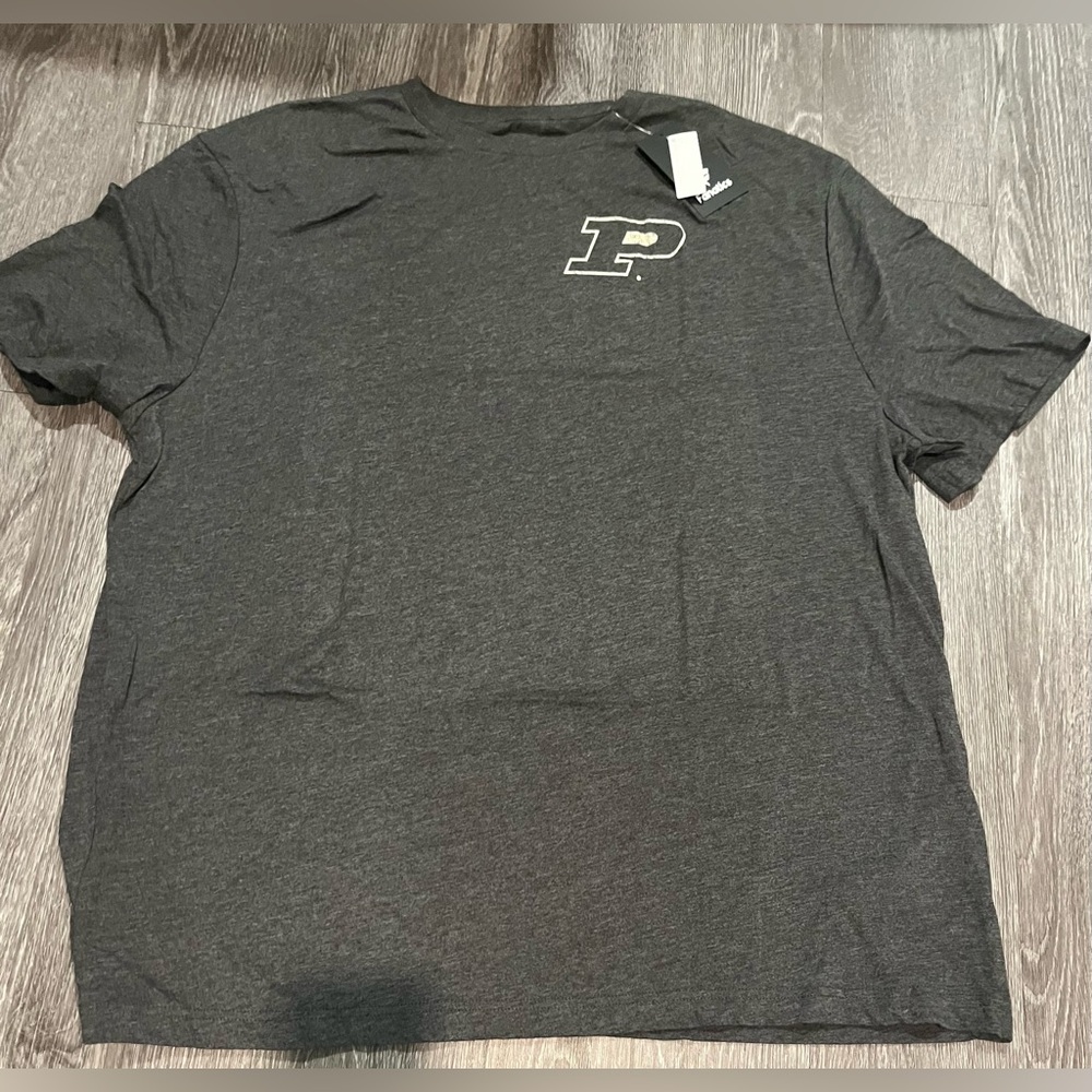 Purdue Boilermakers  Distressed Logo Tri-Blend T-Shirt - Black size 3XL